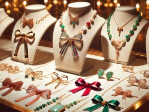 a display of jewelry on display