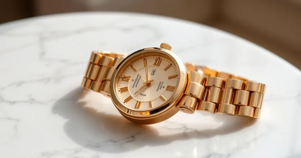 gold watch women​